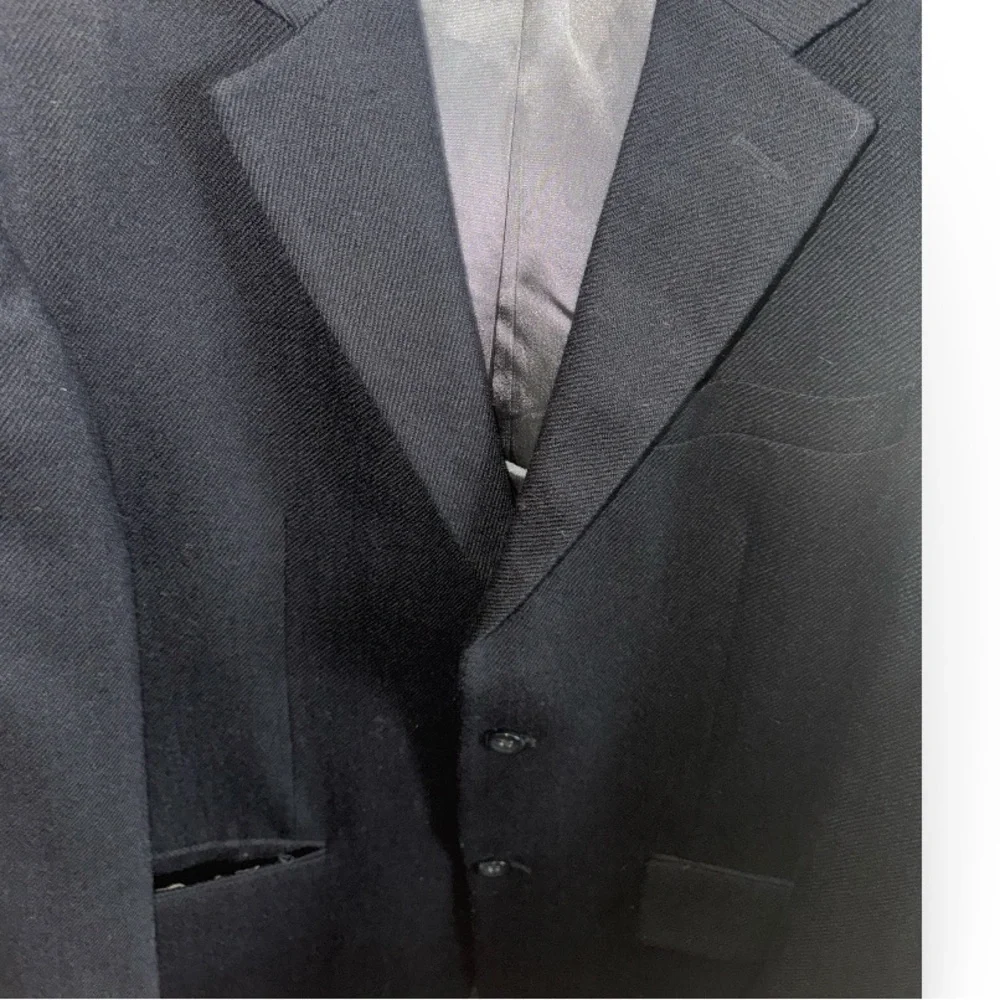 Oscar De La Renta Classic Black Men's Blazer Size Large for Formal Events Preppy